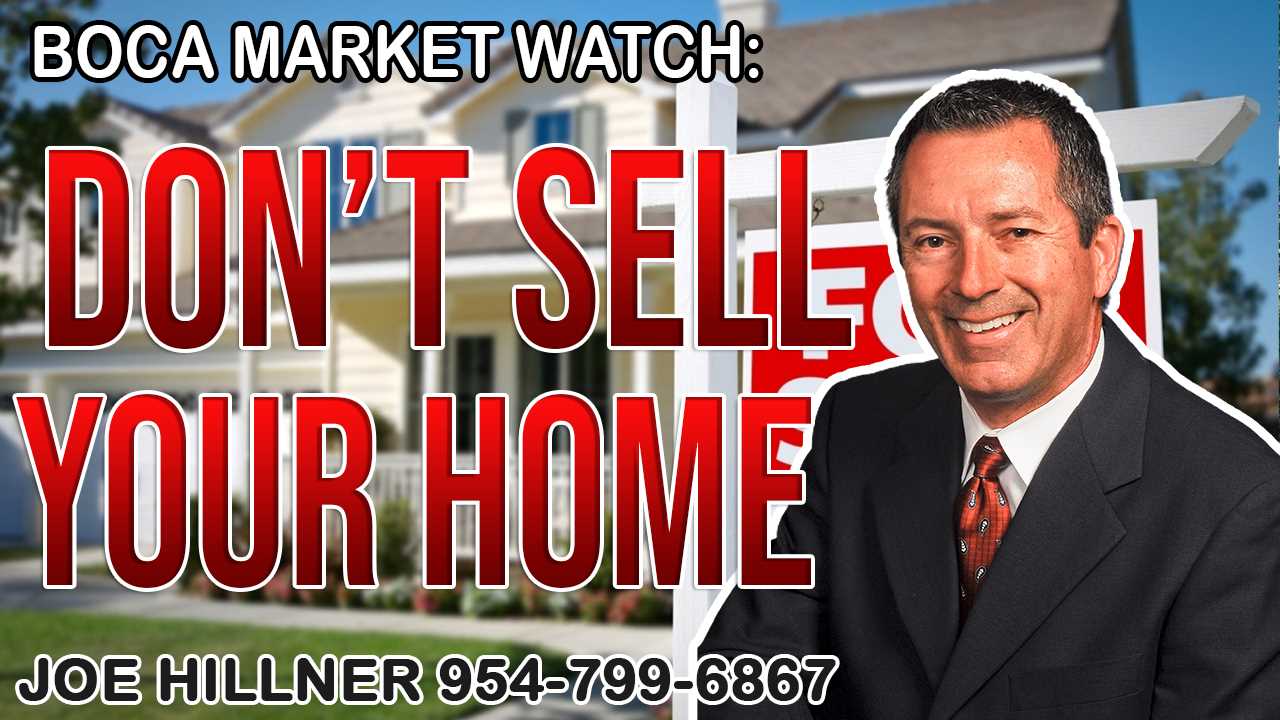 Another Reason not to sell your home