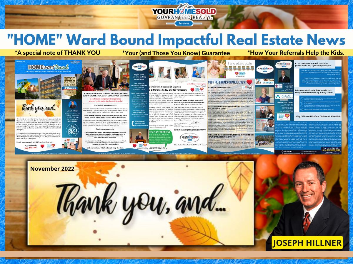 “Home” Ward Bound Impactful Real Estate News | November 2022