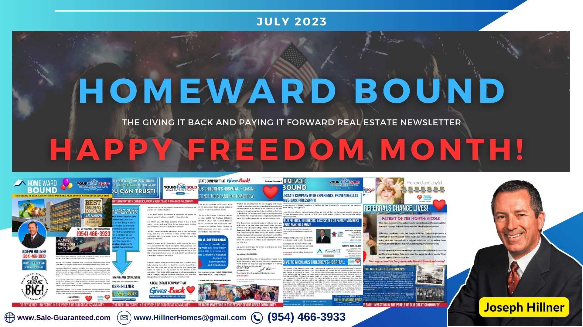Happy Freedom Month! | July 2023 Homeward Bound Newsletter